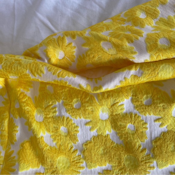 Yellow and white sunflower off the shoulder dress - Picture 4 of 5